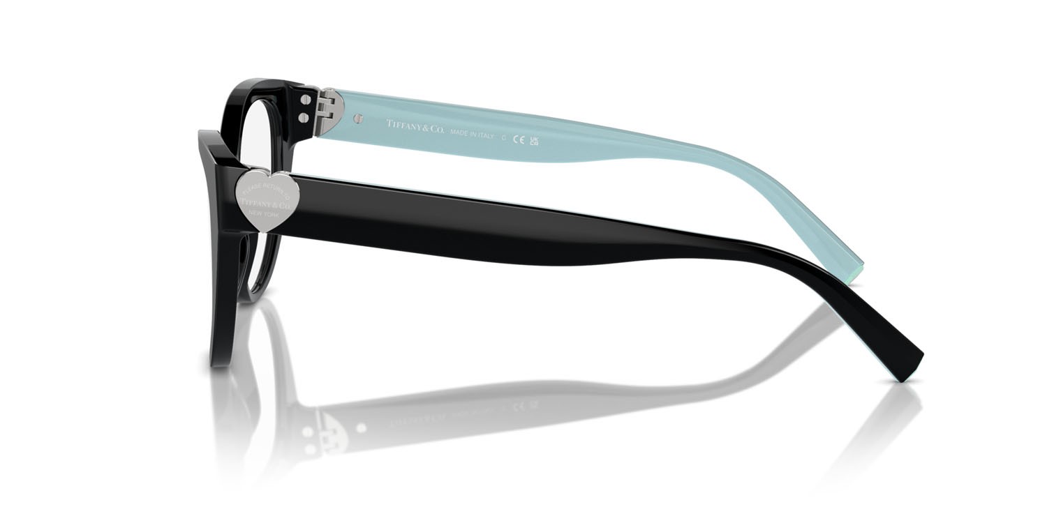 Occhiali da vista Tiffany TF 2251 (8406) colore nero forma cat eye lenti lente demo