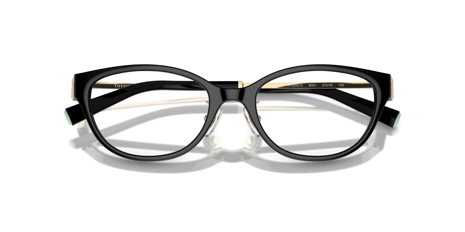 Brillen Tiffany TF 2252D (8001) farbe nero form oval gläser lente demo