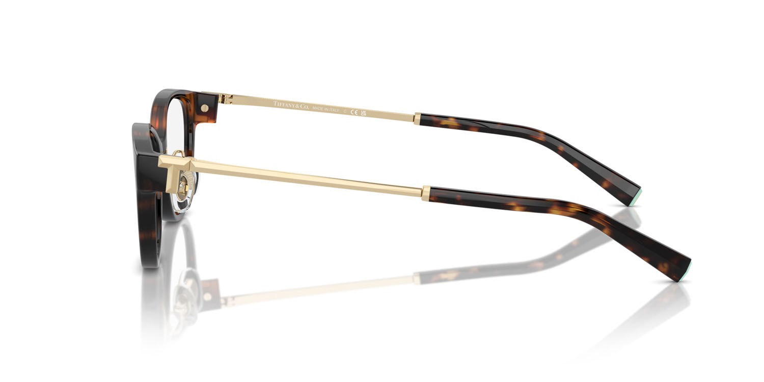 Eyeglasses Tiffany TF 2252D (8015) color havana shape oval lenses lente demo