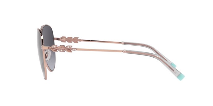 Sonnenbrillen Tiffany TF 3083B (61703C) farbe rubedo form aviator gläser grey gradient