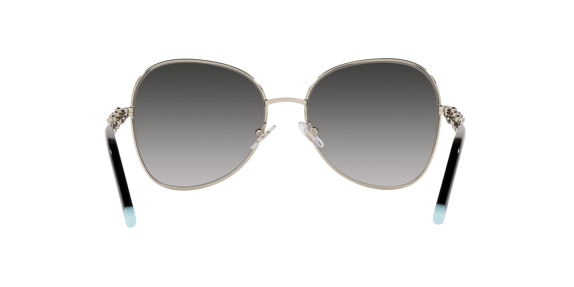 Sunglasses Tiffany TF 3086 (61663C) color oro pallido shape aviator lenses sfumato grigio