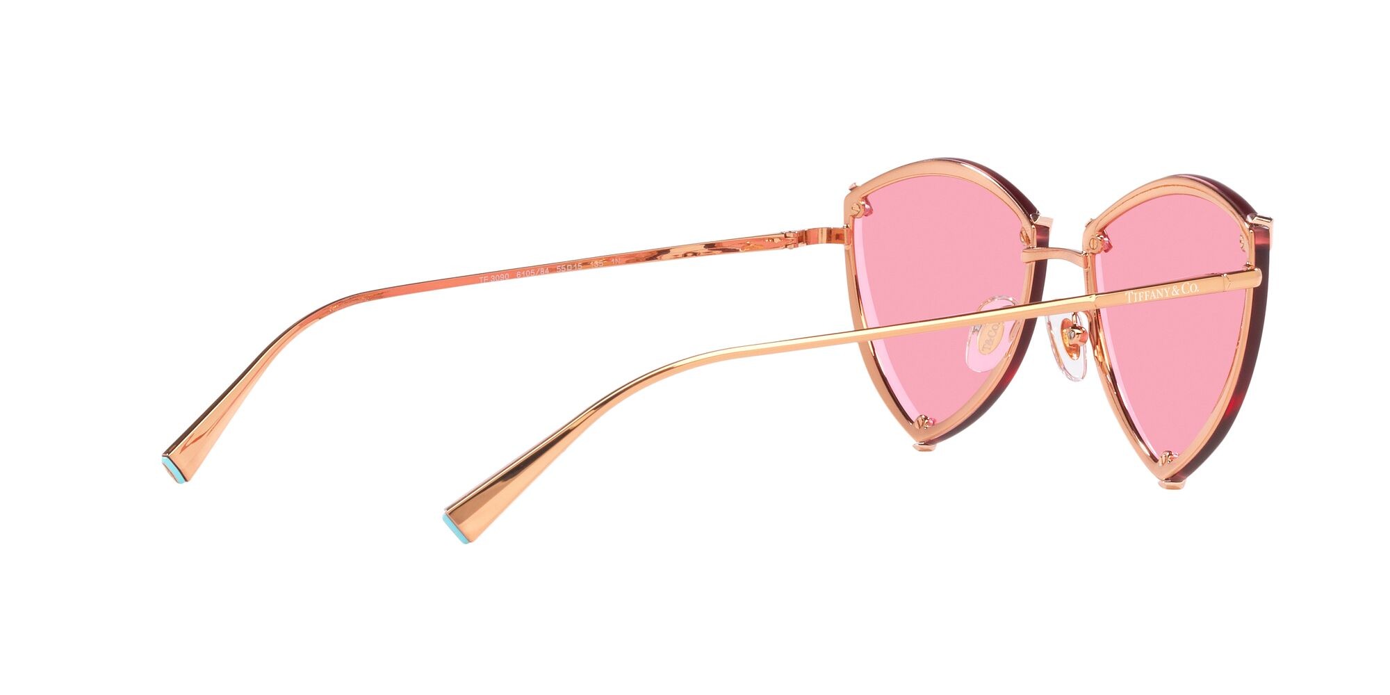 Sonnenbrillen Tiffany TF 3090 (610584) farbe rubedo form unregelmäßig gläser rosa