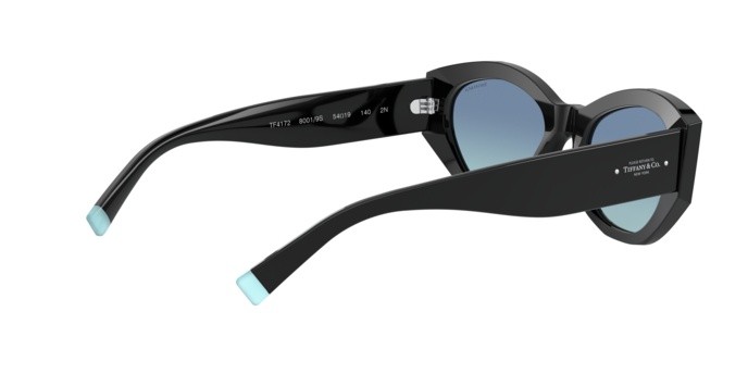 Sonnenbrillen Tiffany TF 4172 (80019S) farbe black form oval gläser tiffany blue gradient