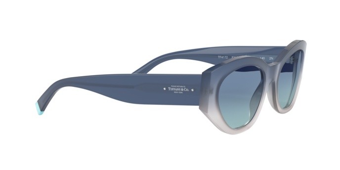 Sonnenbrillen Tiffany TF 4172 (83179S) farbe blue gradient ivory form oval gläser tiffany blue gradient