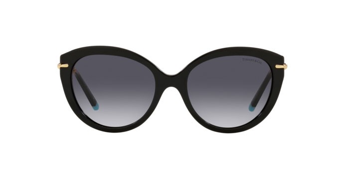 Sonnenbrillen Tiffany TF 4187 (80013C) farbe black form cat-eye gläser grey gradient