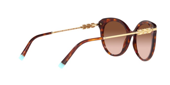 Sonnenbrillen Tiffany TF 4189B (80023B) farbe havana form cat-eye gläser brown gradient