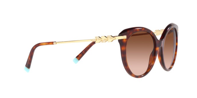 Sonnenbrillen Tiffany TF 4189B (80023B) farbe havana form cat-eye gläser brown gradient
