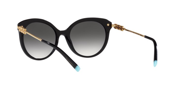Sonnenbrillen Tiffany TF 4189B (83443C) farbe black form cat-eye gläser grey gradient