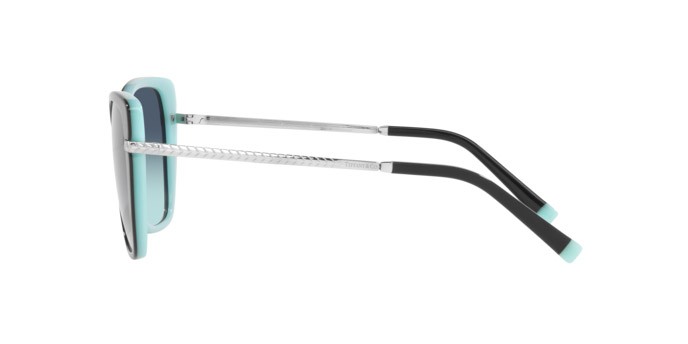 Sonnenbrillen Tiffany TF 4190 (80559S) farbe black on tiffany blue form cat-eye gläser azure gradient blue