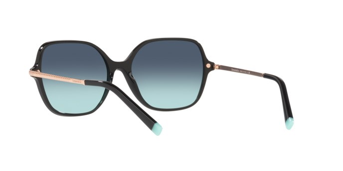 Sonnenbrillen Tiffany TF 4191 (80019S) farbe black form quadratisch gläser azure gradeint blue