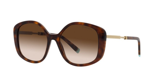 Sonnenbrillen Tiffany TF 4192 (80023B) farbe havana form unregelmäßig gläser brown gradient