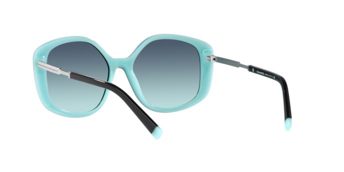 Sonnenbrillen Tiffany TF 4192 (80559S) farbe black on tiffany blue form unregelmäßig gläser azure gradient blue