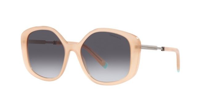 Sonnenbrillen Tiffany TF 4192 (82683C) farbe opal nude form unregelmäßig gläser grey gradient