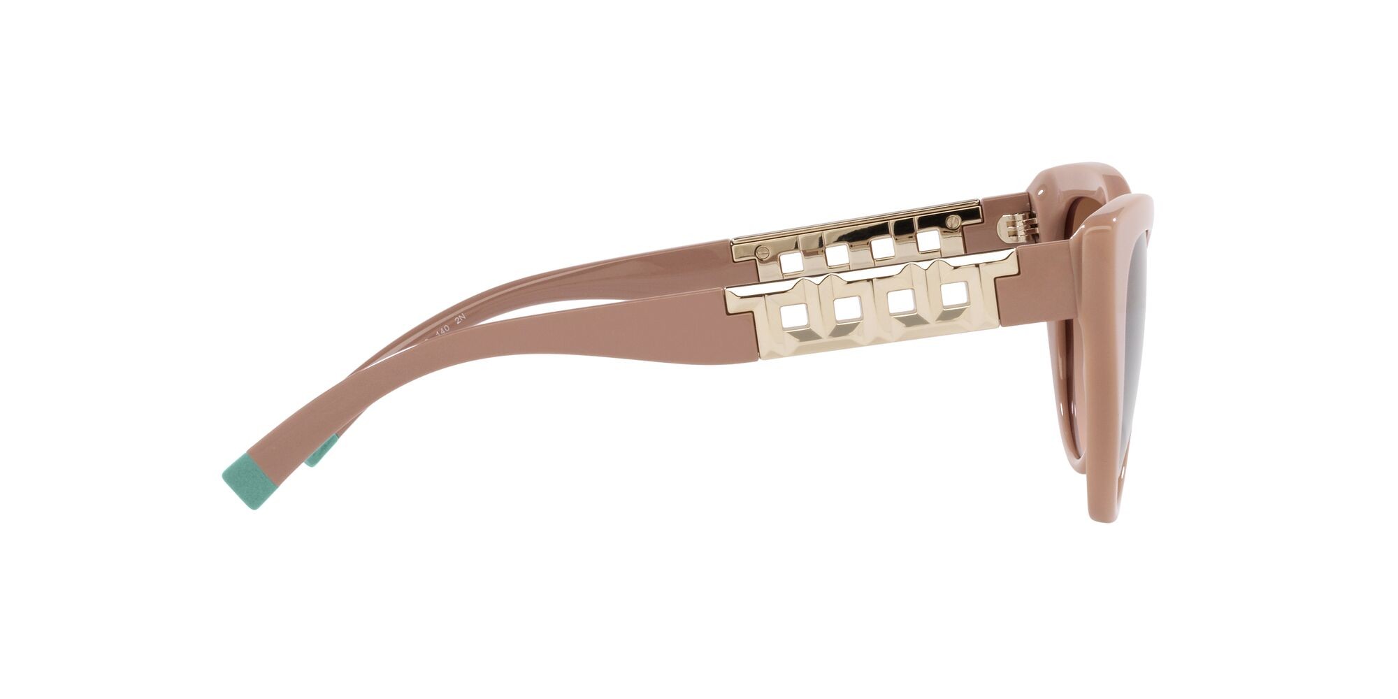 Sonnenbrillen Tiffany TF 4196 (83523B) farbe solid nude form cat-eye gläser marrone sfumato