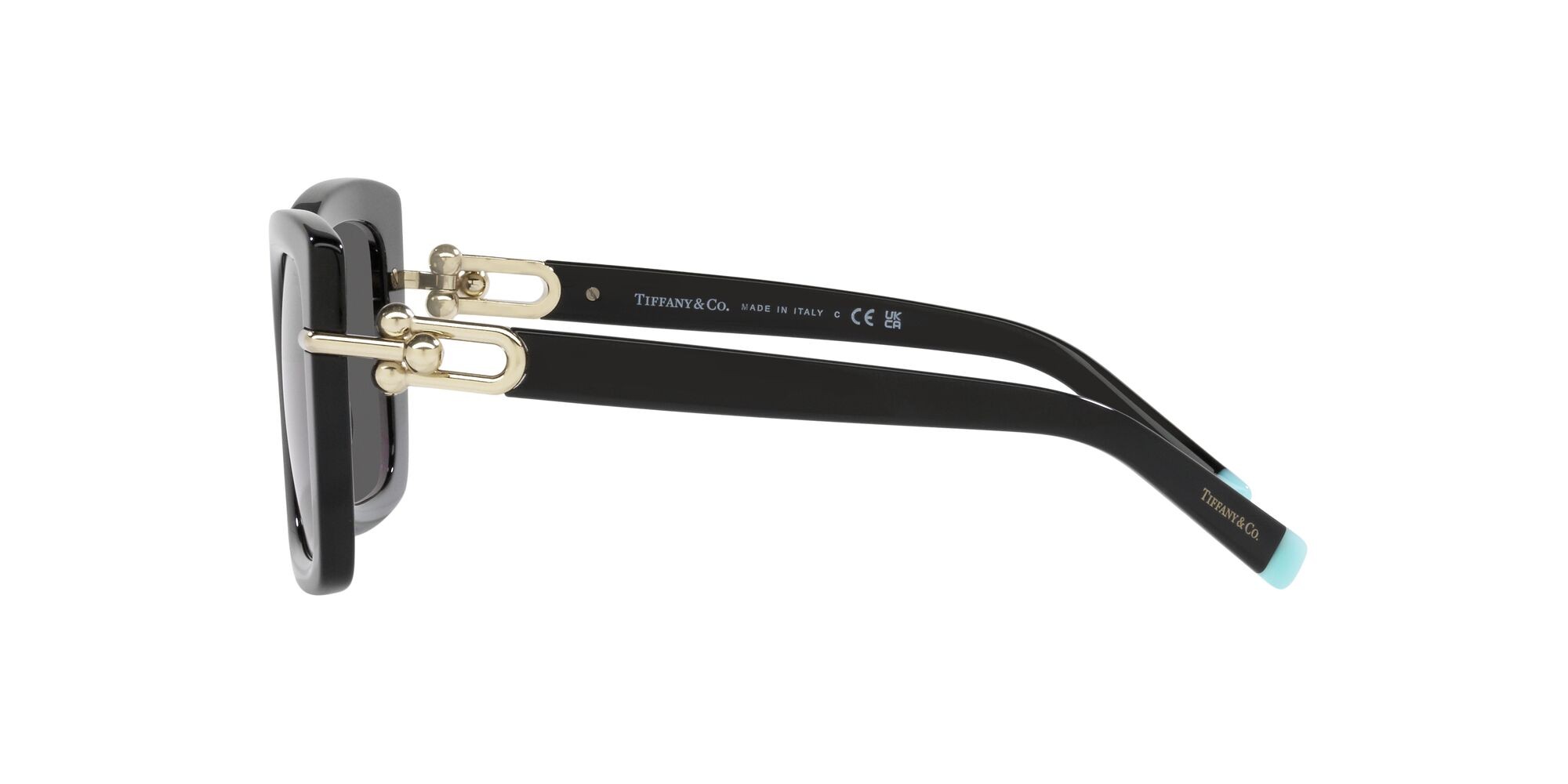 Sunglasses Tiffany TF 4199 (8001S4) color nero shape butterfly lenses grigio scuro