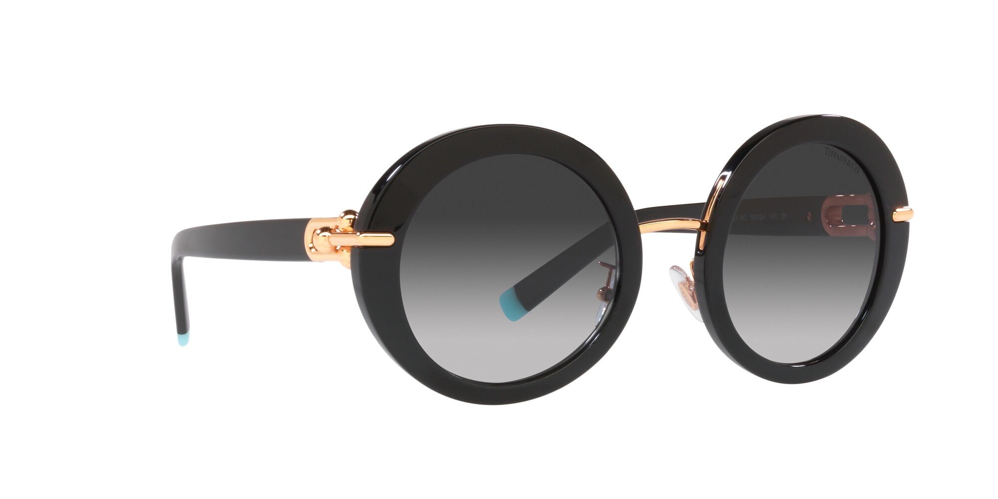 Sonnenbrillen Tiffany TF 4201 (80013C) farbe nero form rund gläser sfumato grigio