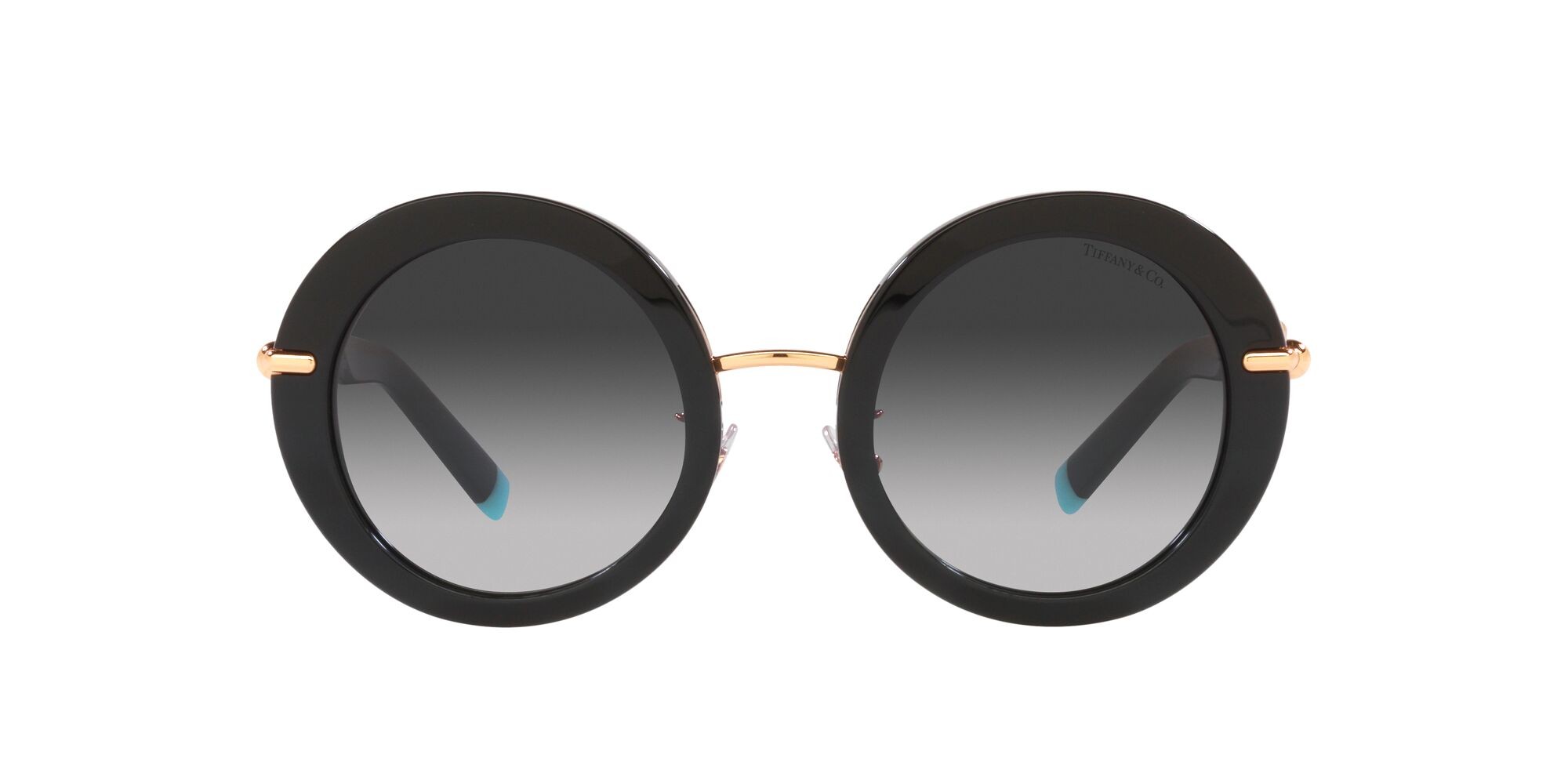 Sonnenbrillen Tiffany TF 4201 (80013C) farbe nero form rund gläser sfumato grigio