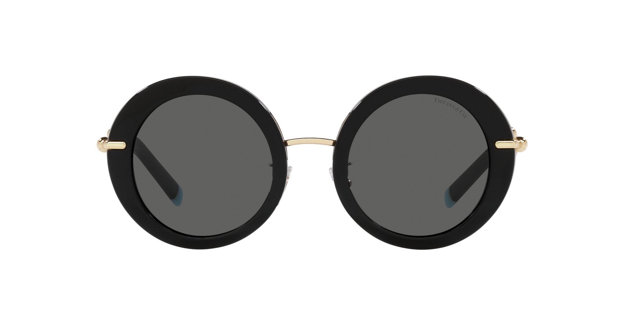 Sunglasses Tiffany TF 4201 (8001S4) color nero shape round lenses grigio scuro