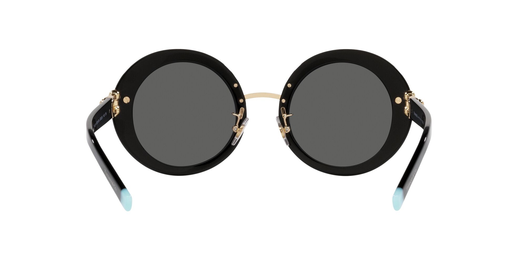 Sunglasses Tiffany TF 4201 (8001S4) color nero shape round lenses grigio scuro