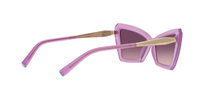 Sonnenbrillen Tiffany TF 4203 (83727W) farbe fuxia opal form cat-eye gläser rosa sfumato viola