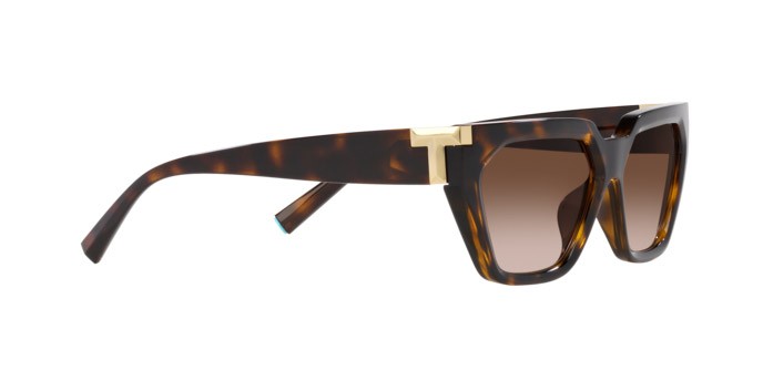 Sunglasses Tiffany TF 4205U (80153B) color havana shape irregular lenses marrone sfumato