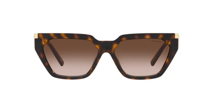 Sunglasses Tiffany TF 4205U (80153B) color havana shape irregular lenses marrone sfumato