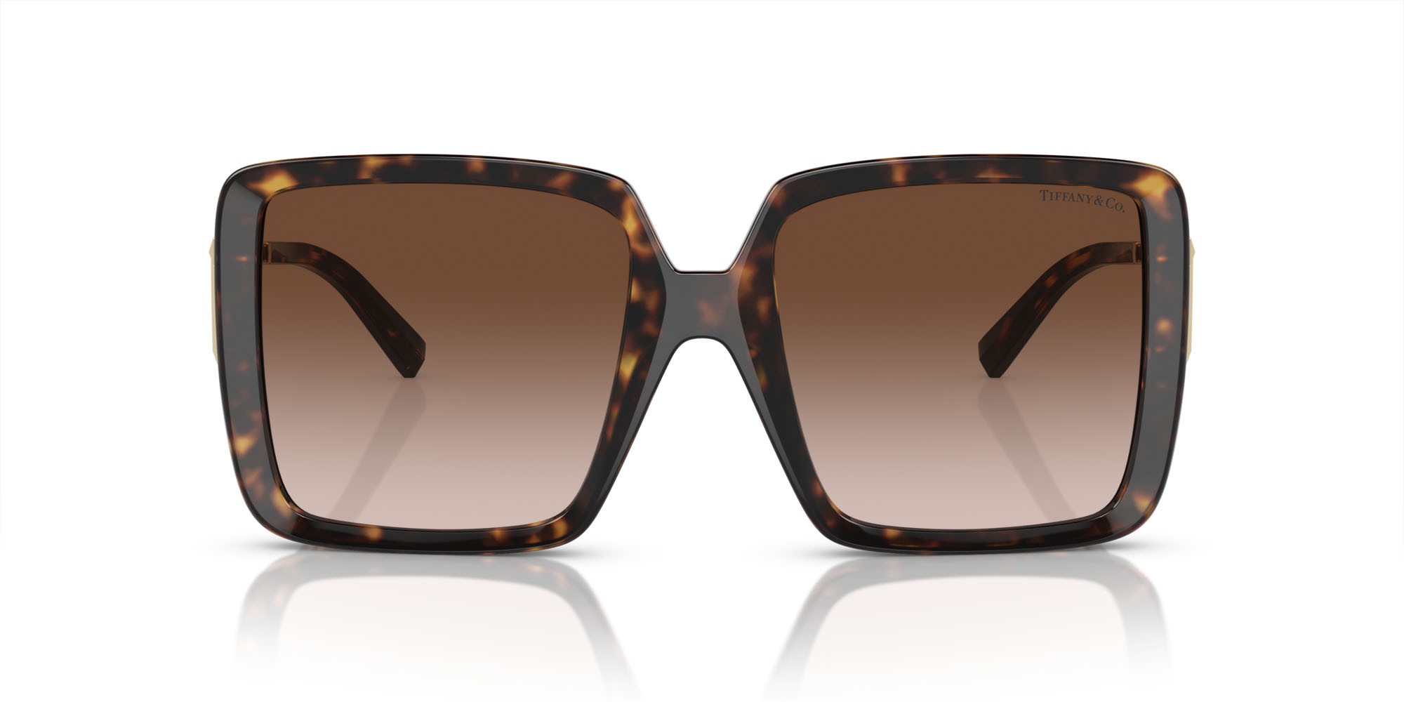 Sunglasses Tiffany TF 4212U (80153B) color havana shape square lenses marrone sfumato