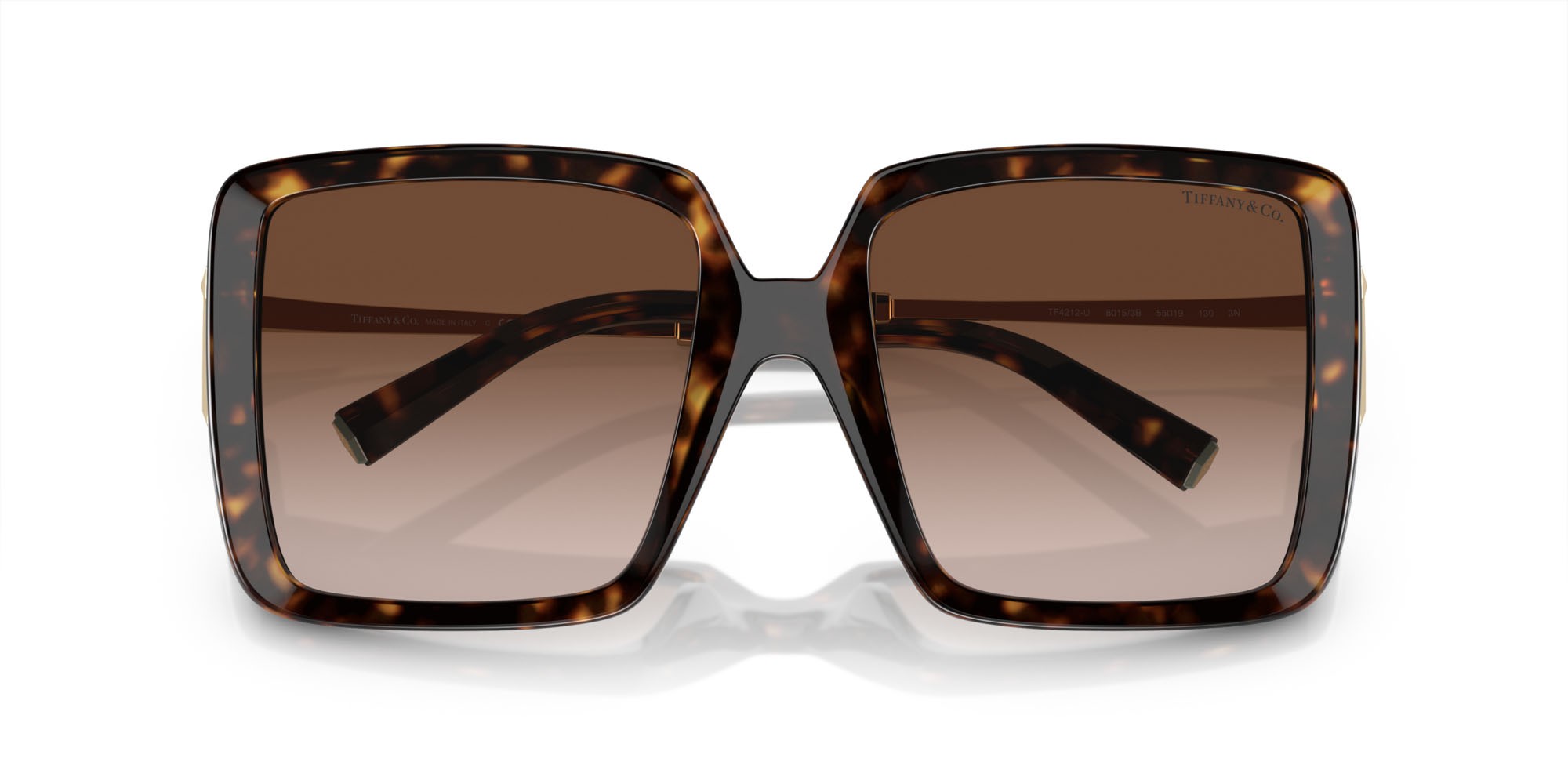 Sunglasses Tiffany TF 4212U (80153B) color havana shape square lenses marrone sfumato
