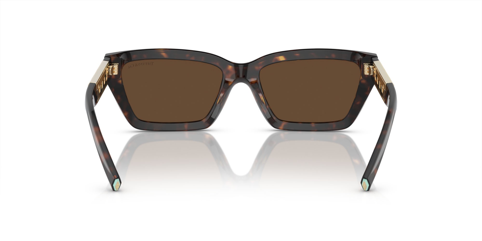 Sunglasses Tiffany TF 4213 (80153G) color havana shape rectangle lenses marrone chiaro