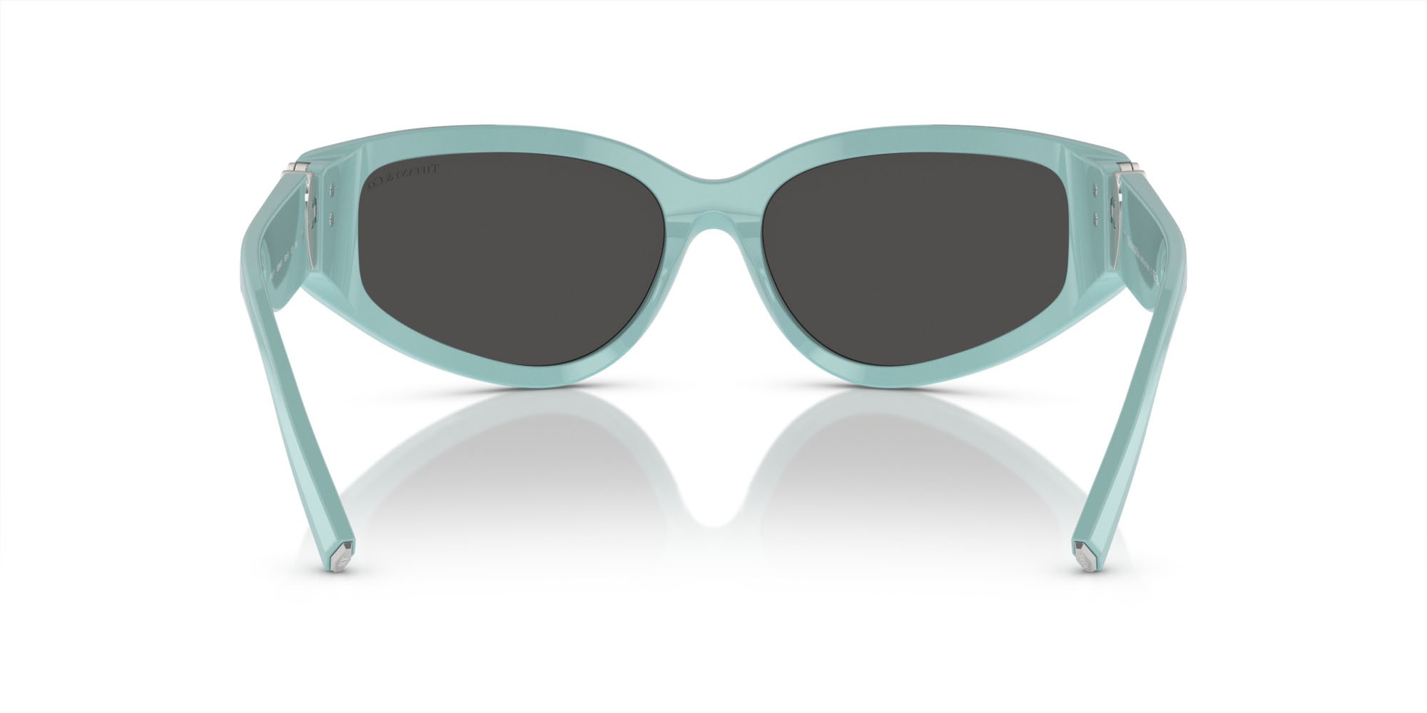 Sunglasses Tiffany TF 4217 (838887) color blu tiffany shape irregular lenses grigio scuro