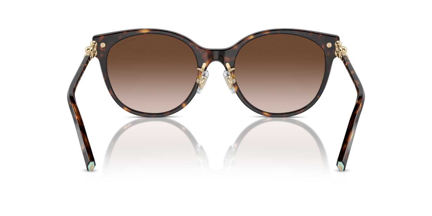 Sonnenbrillen Tiffany TF 4223D (80153B) farbe havana form cat-eye gläser marrone sfumato