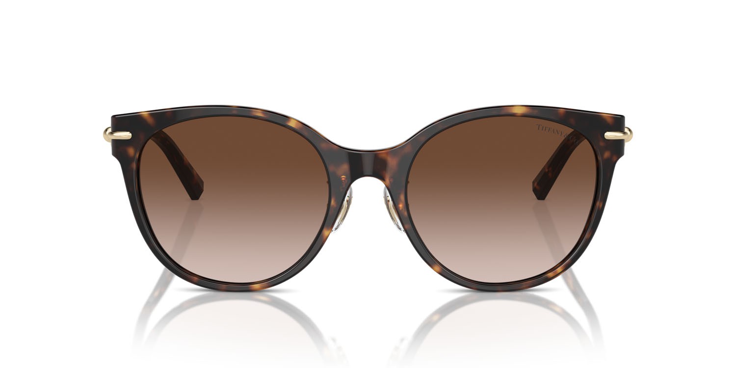 Sonnenbrillen Tiffany TF 4223D (80153B) farbe havana form cat-eye gläser marrone sfumato