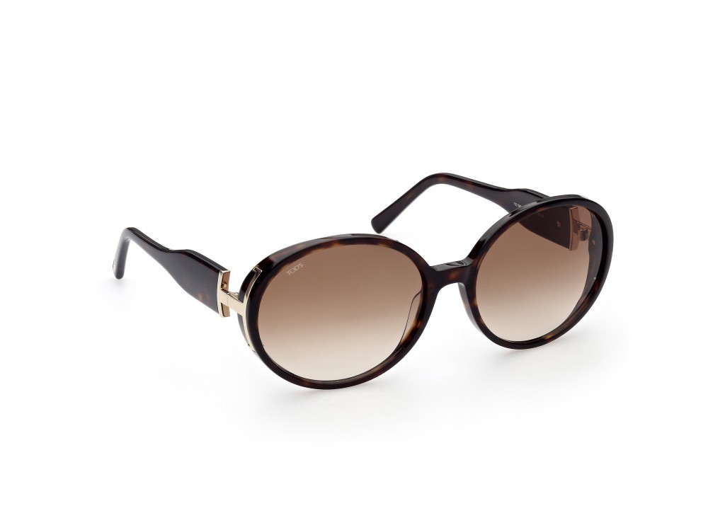Sonnenbrillen Tod's TO0290 (52G) farbe avana scura form oval gläser marrone specchiato