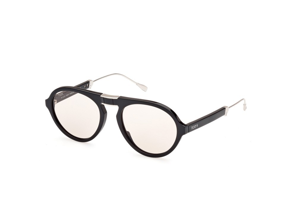Sonnenbrillen Tod's TO0309 (01A) farbe nero lucido form aviator gläser fumo
