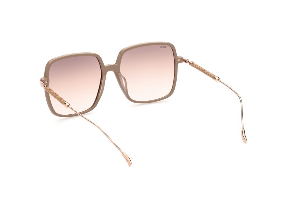 Sonnenbrillen Tod's TO0321 (59F) farbe beige / altro form quadratisch gläser marrone grad.