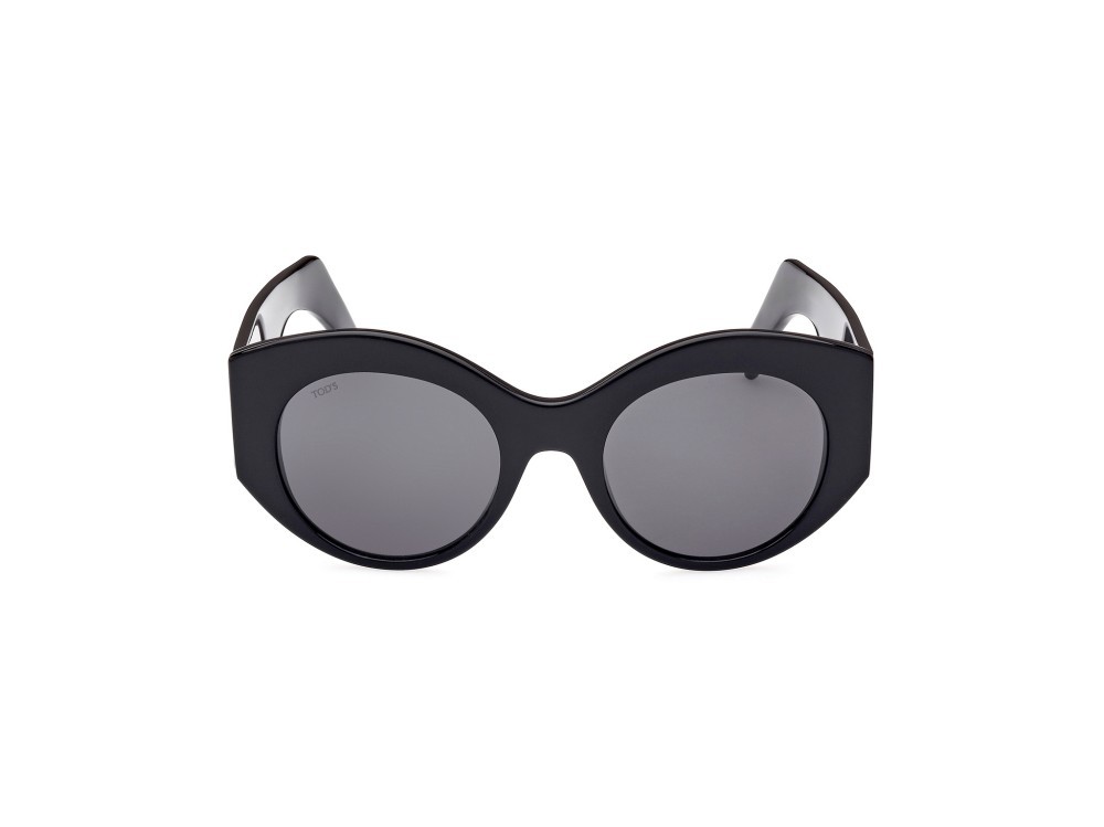 Sonnenbrillen Tod's TO0347 (01A) farbe nero lucido form rund gläser fumo