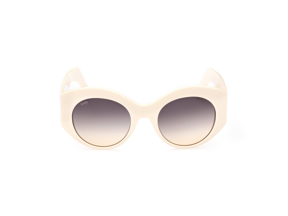 Sonnenbrillen Tod's TO0347 (25B) farbe avorio form rund gläser fumo grad.