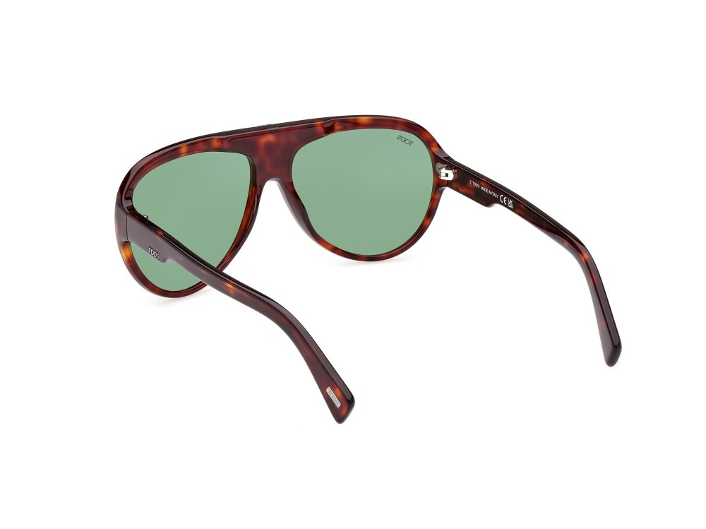 Sonnenbrillen Tod's TO0353 (54N) farbe avana rossa form aviator gläser verde