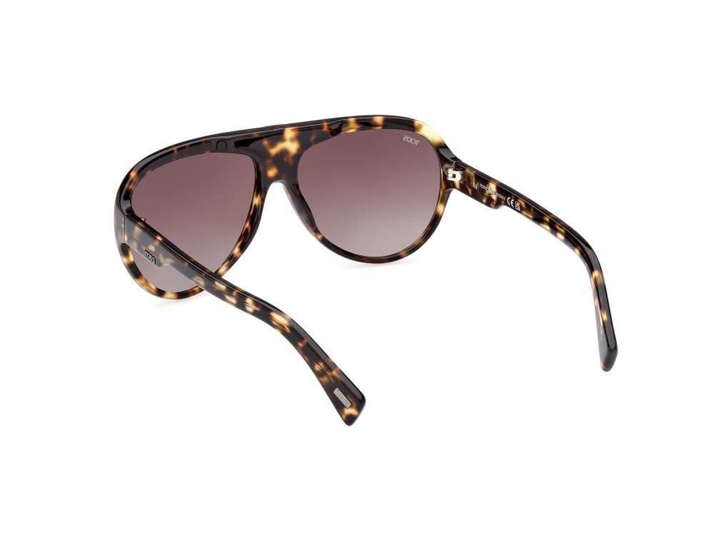 Sonnenbrillen Tod's TO0353 (56F) farbe avana / altro form aviator gläser marrone grad.