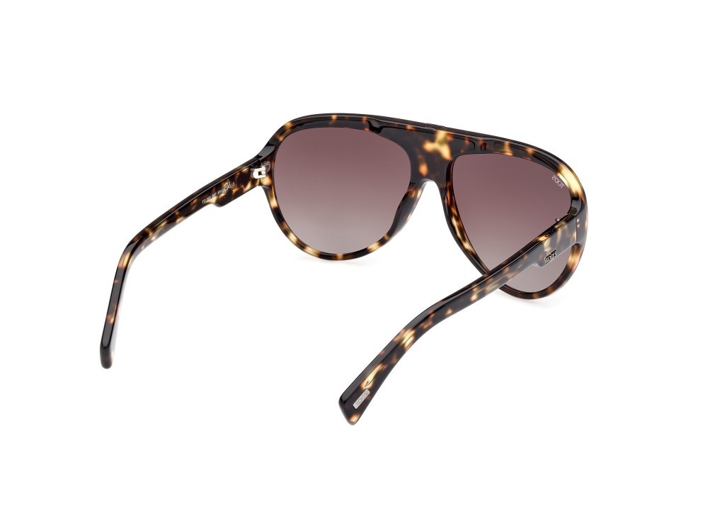 Sonnenbrillen Tod's TO0353 (56F) farbe avana / altro form aviator gläser marrone grad.