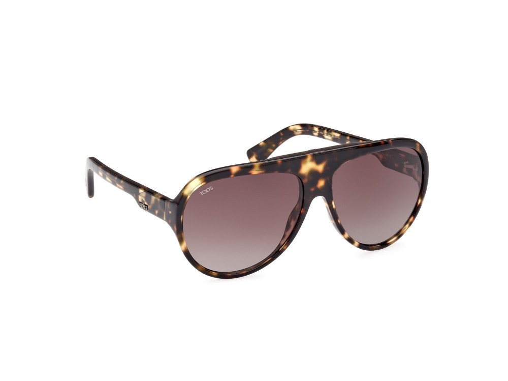 Sonnenbrillen Tod's TO0353 (56F) farbe avana / altro form aviator gläser marrone grad.