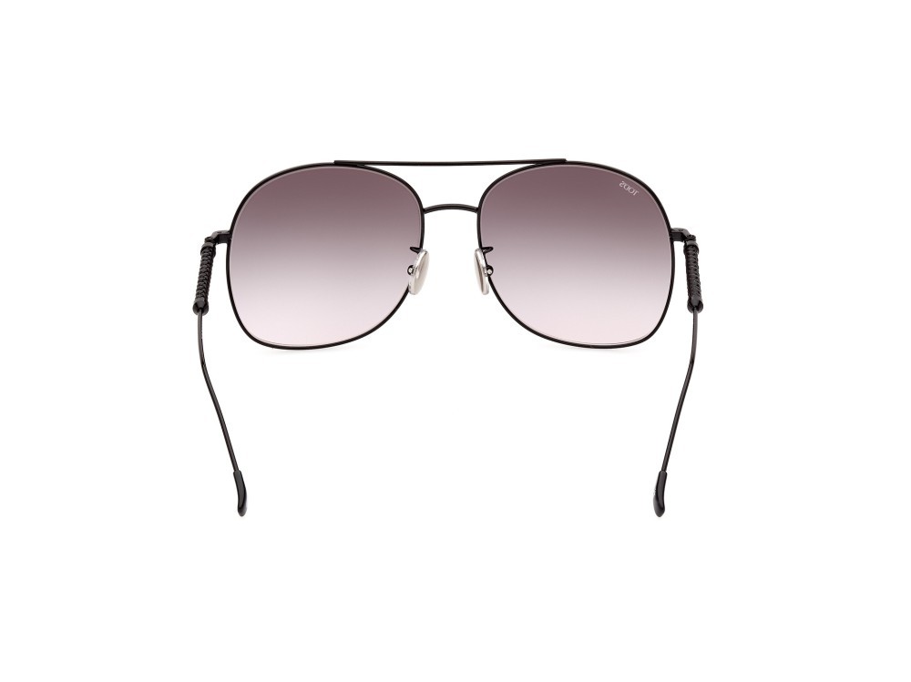Sonnenbrillen Tod's TO0357 (01B) farbe nero lucido form rund gläser fumo grad.