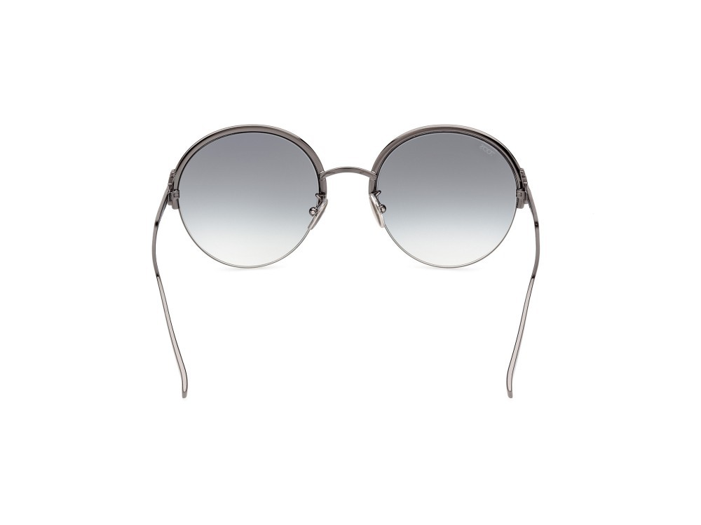 Sonnenbrillen Tod's TO0359 (08B) farbe antracite lucida form rund gläser fumo grad.