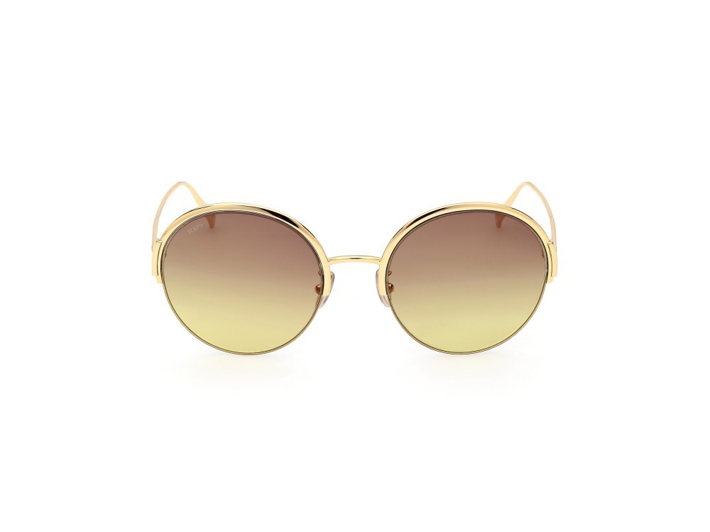 Sonnenbrillen Tod's TO0359 (30F) farbe oro carico lucido form rund gläser marrone grad.