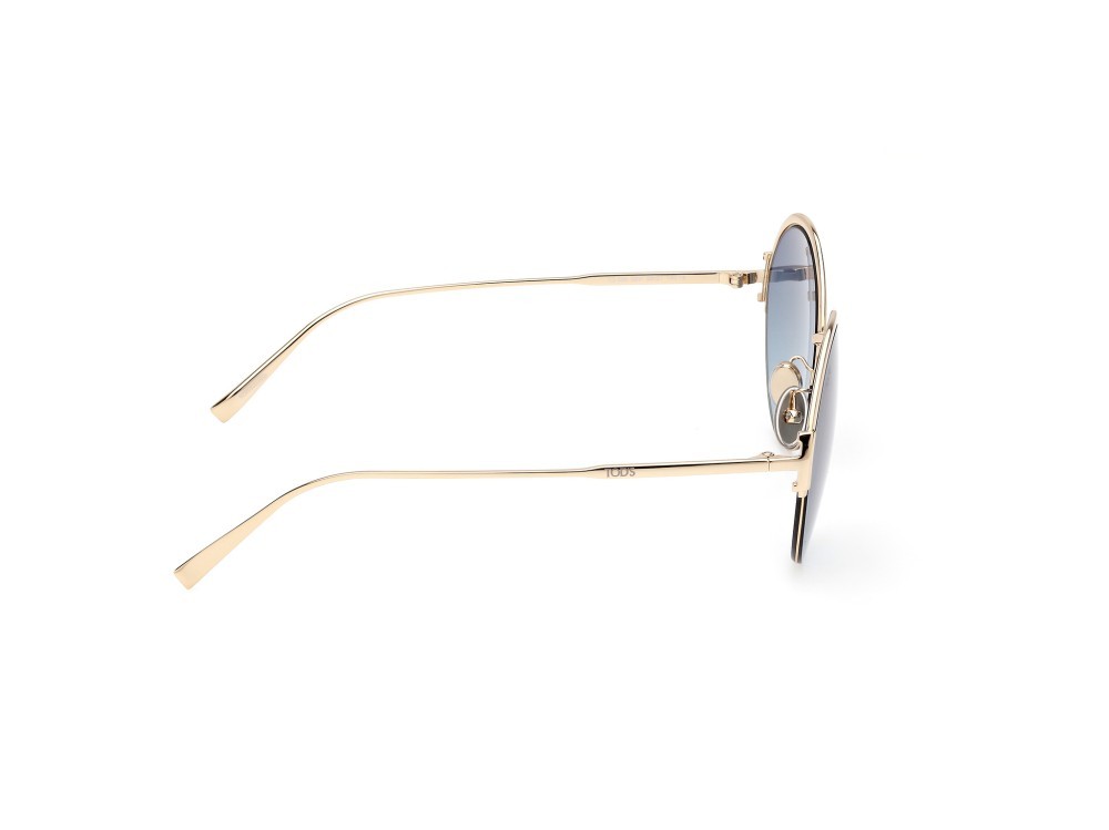 Sonnenbrillen Tod's TO0359 (32W) farbe oro form rund gläser blu grad.