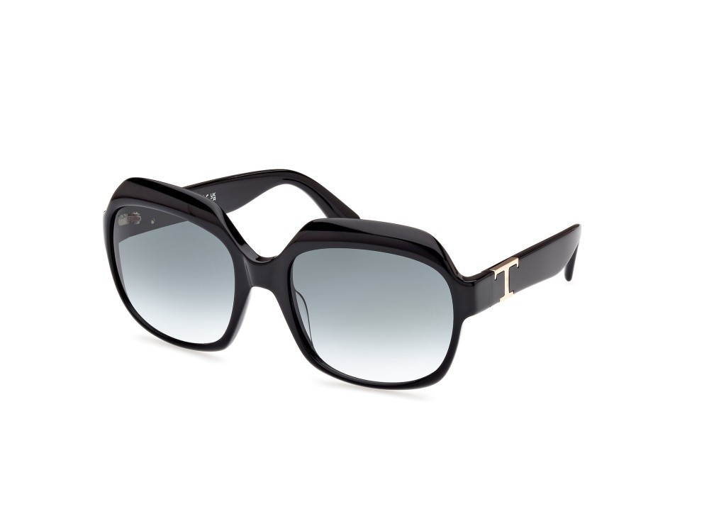 Sonnenbrillen Tod's TO0360 (01B) farbe nero lucido form quadratisch gläser fumo grad.