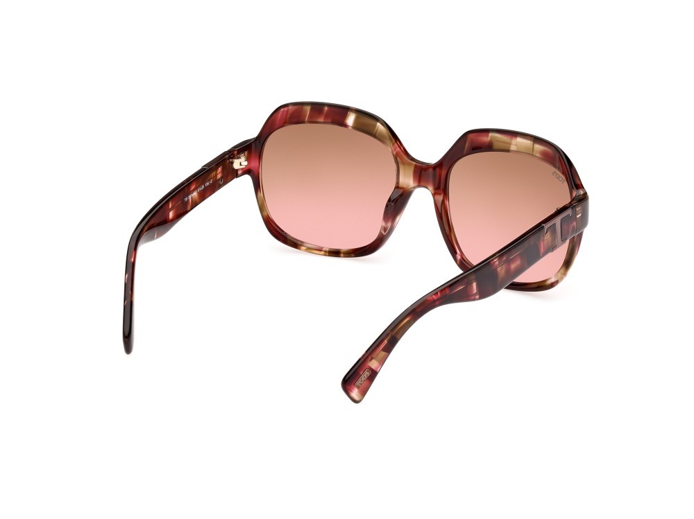 Sonnenbrillen Tod's TO0360 (55F) farbe avana colorata form quadratisch gläser marrone grad.