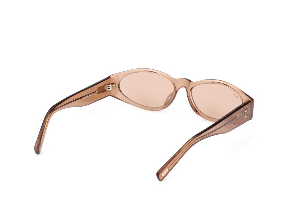 Sonnenbrillen Tod's TO0362-H (45E) farbe marrone chiaro lucido form oval gläser marrone