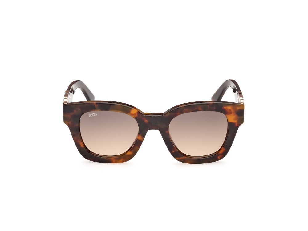 Sonnenbrillen Tod's TO0364 (52B) farbe avana scura form rund gläser fumo grad.