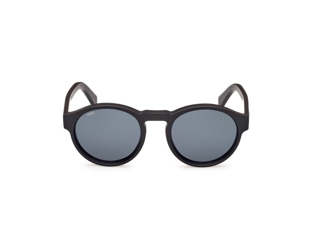 Sonnenbrillen Tod's TO0368 (02V) farbe nero opaco form rund gläser blu